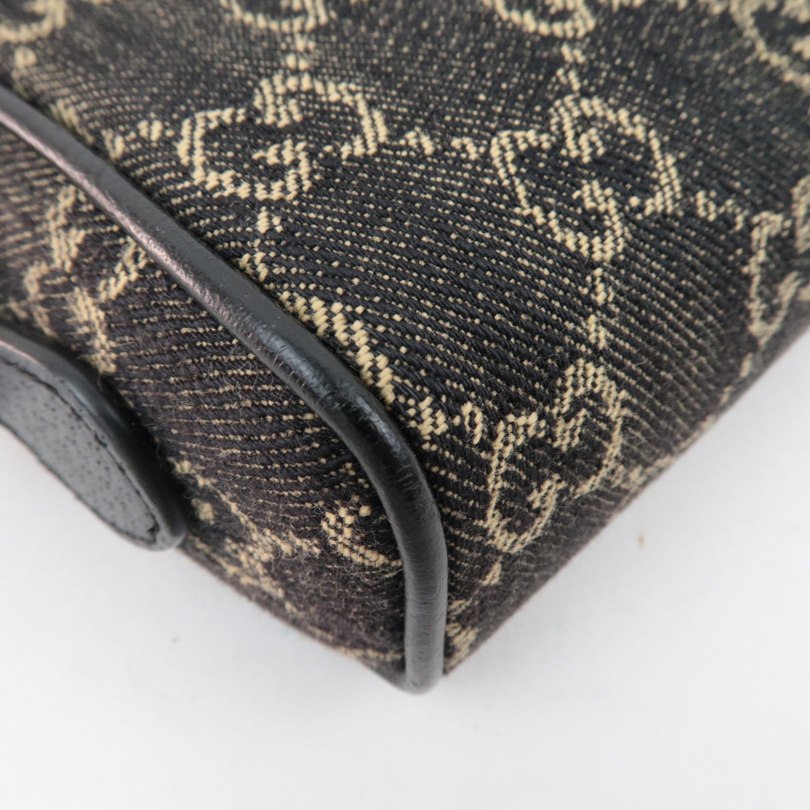 GUCCI Ophidia GG Jaguqard Denim Schoudertas Zwart 517350 *Stofzak