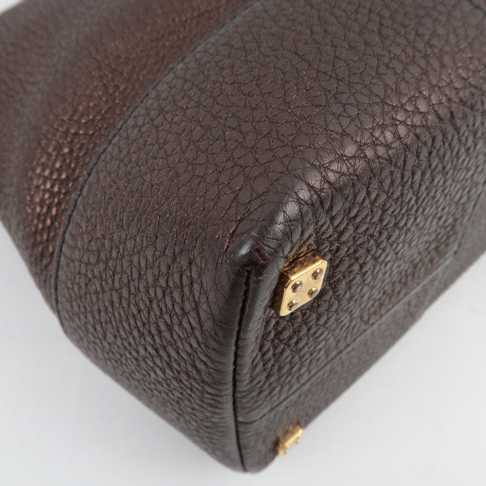 LOEWE Anagram Leather Amazona 28 Fusta Hand Bag Bronze *Crochette, Key Lock