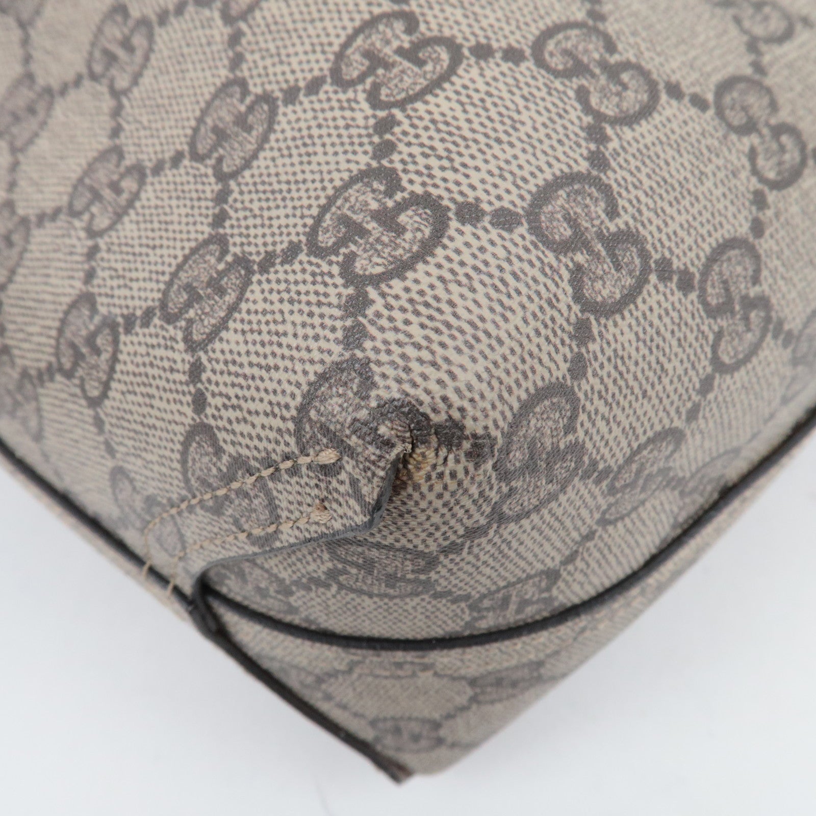 GUCCI GG Supreme Reversible Tote Bag Roze Beige 372613 *Naamlabel