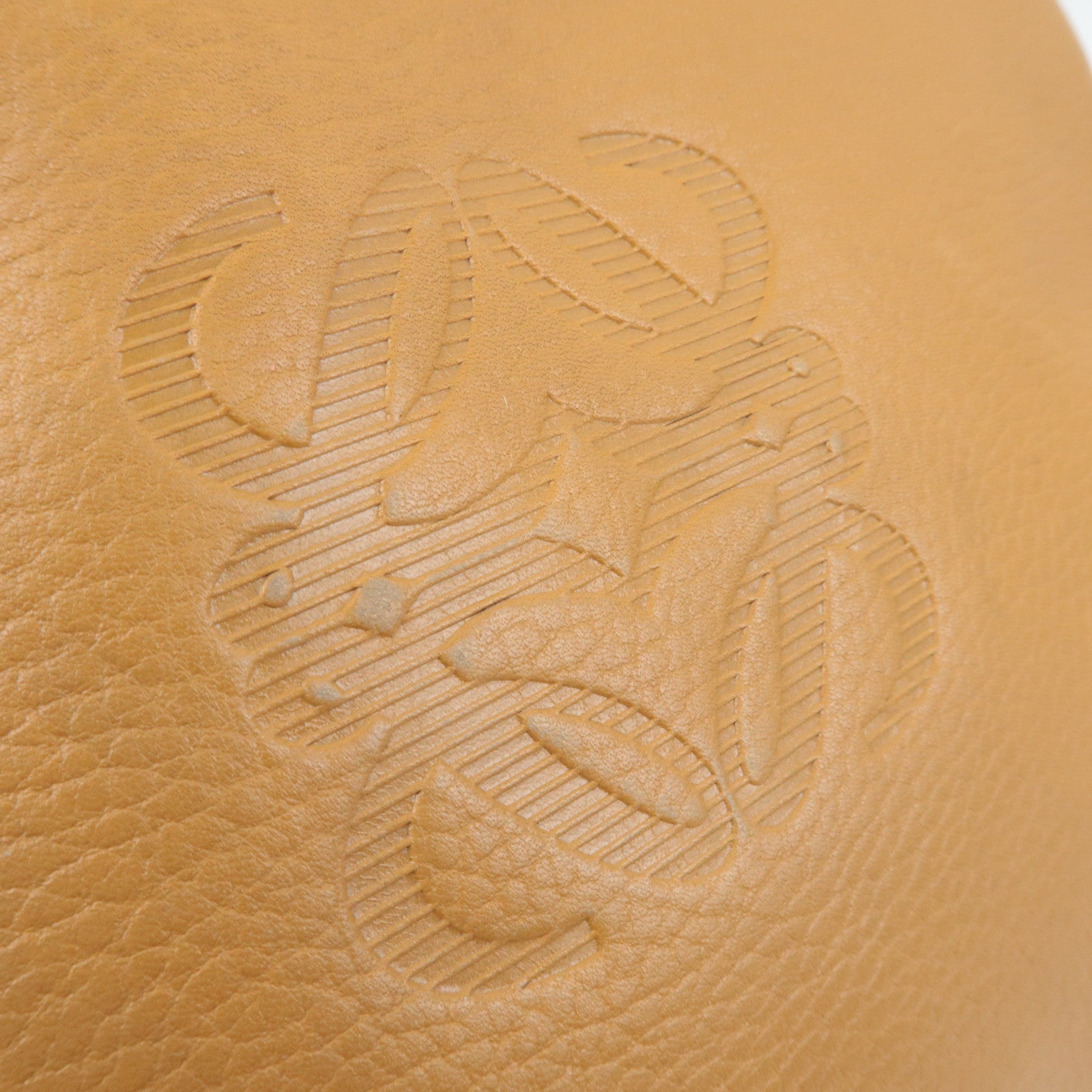 LOEWE Anagram Leather Shoulder Bag Light Brown