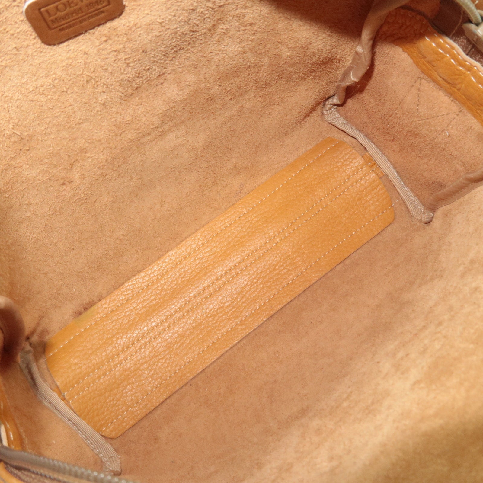 LOEWE Anagram Leather Shoulder Bag Light Brown