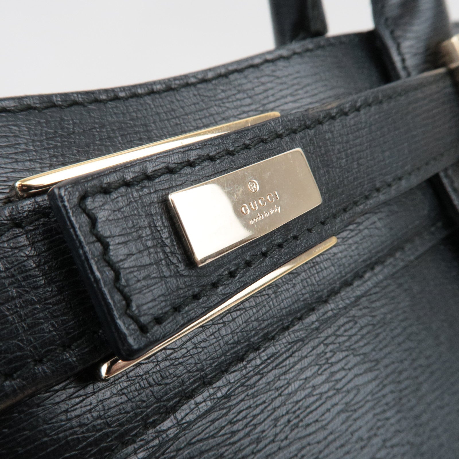 GUCCI Handtas Leer Zwart 002・1090