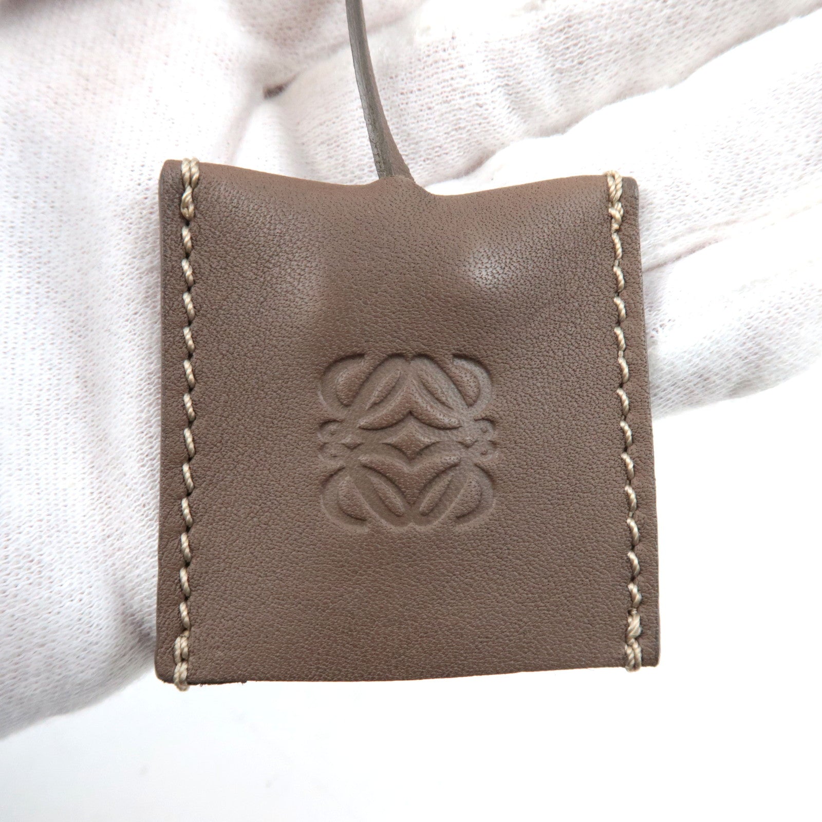 Loewe Anagram Amazona 28 Handbag Suede Brown *Crochette, Key Lock