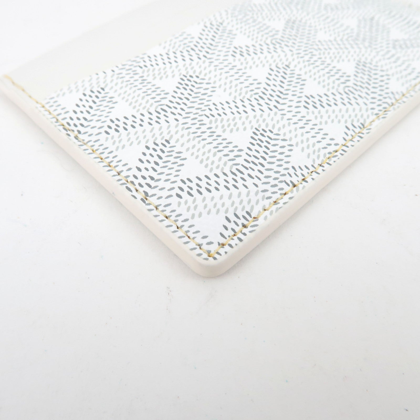 GOYARD Herringbone Saint Sulpice Card Case PVC White *Box