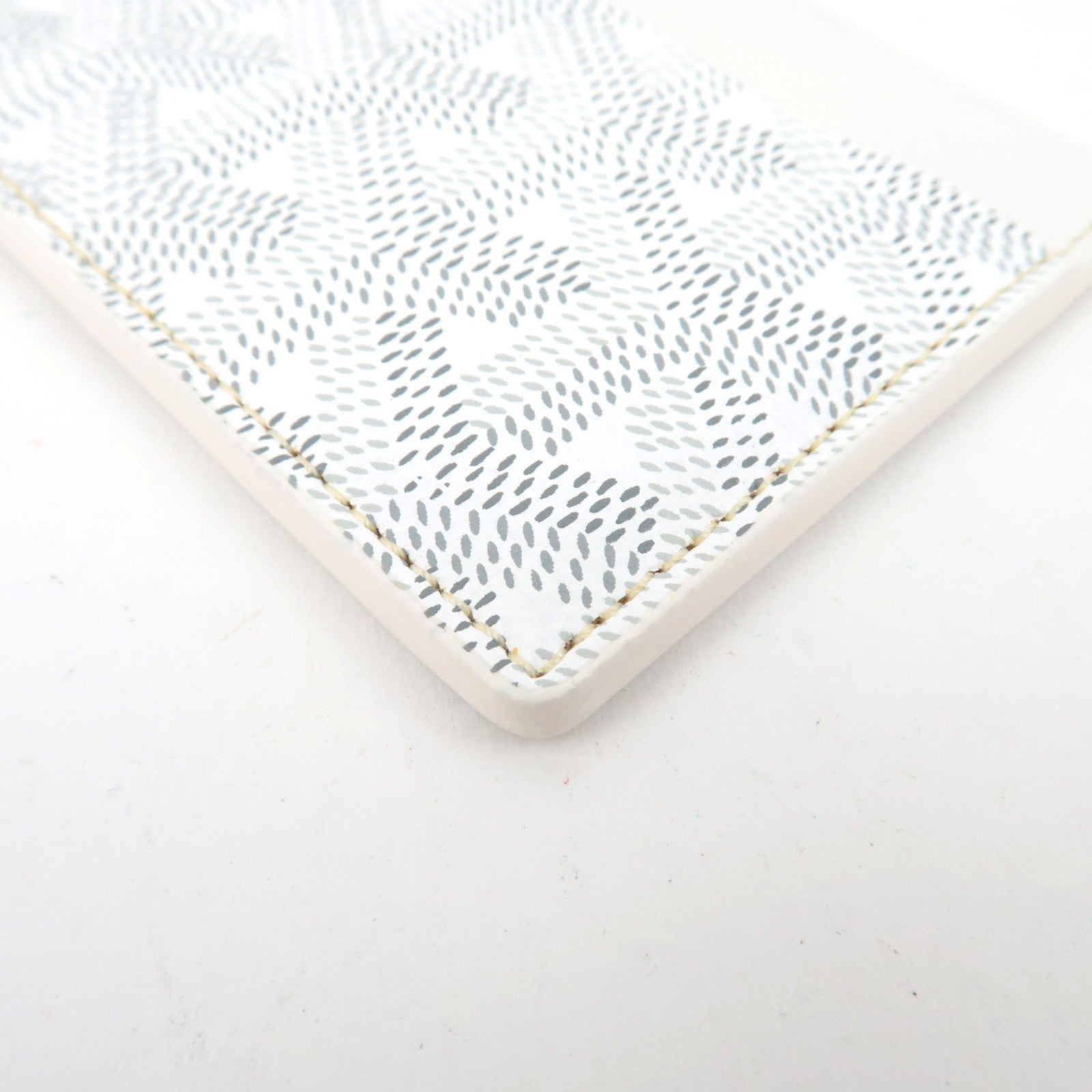 GOYARD Herringbone Saint Sulpice Card Case PVC White *Box
