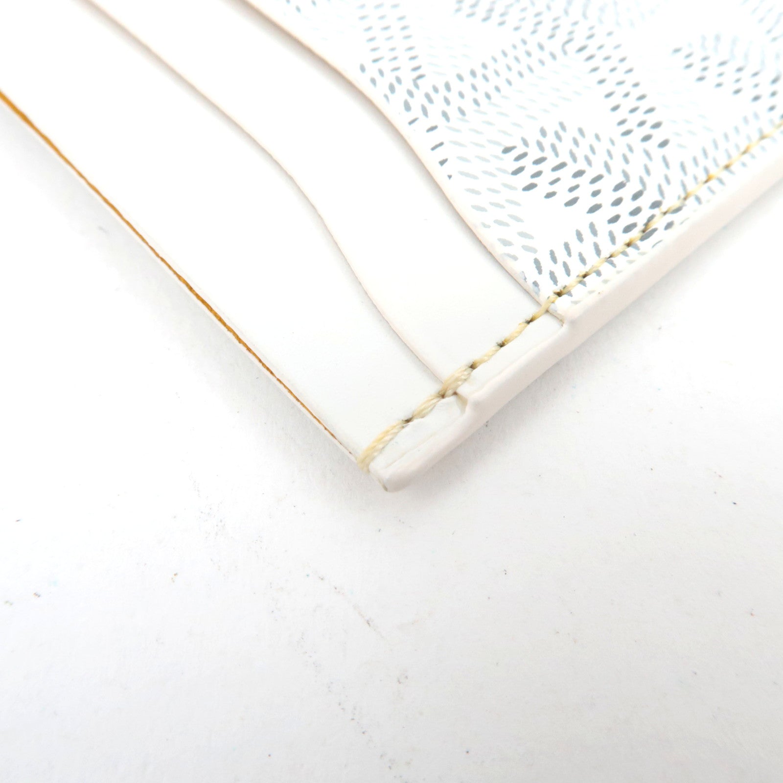 GOYARD Herringbone Saint Sulpice Card Case PVC White *Box