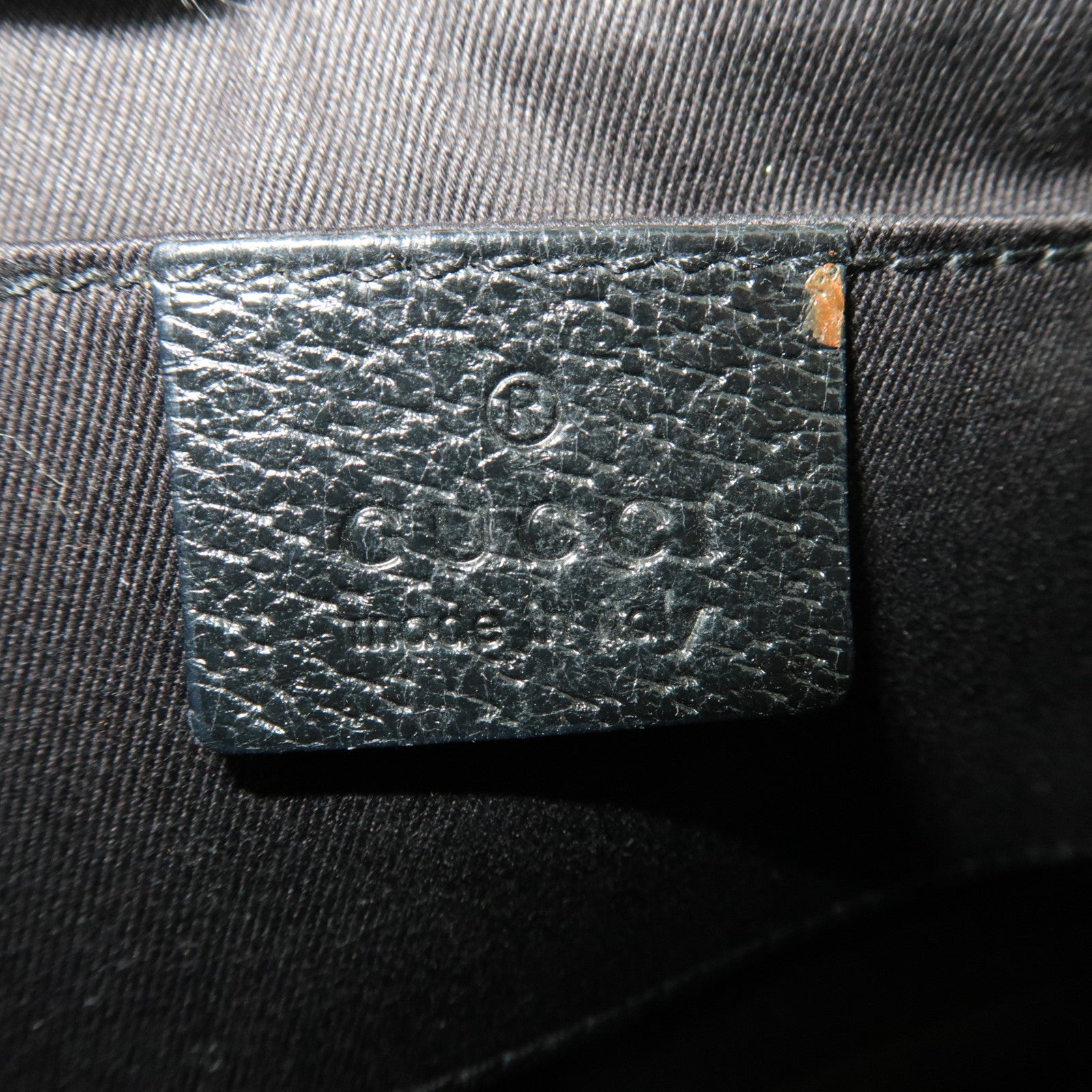 GUCCI GG Canvas leren schoudertas met ketting, zwart 120940