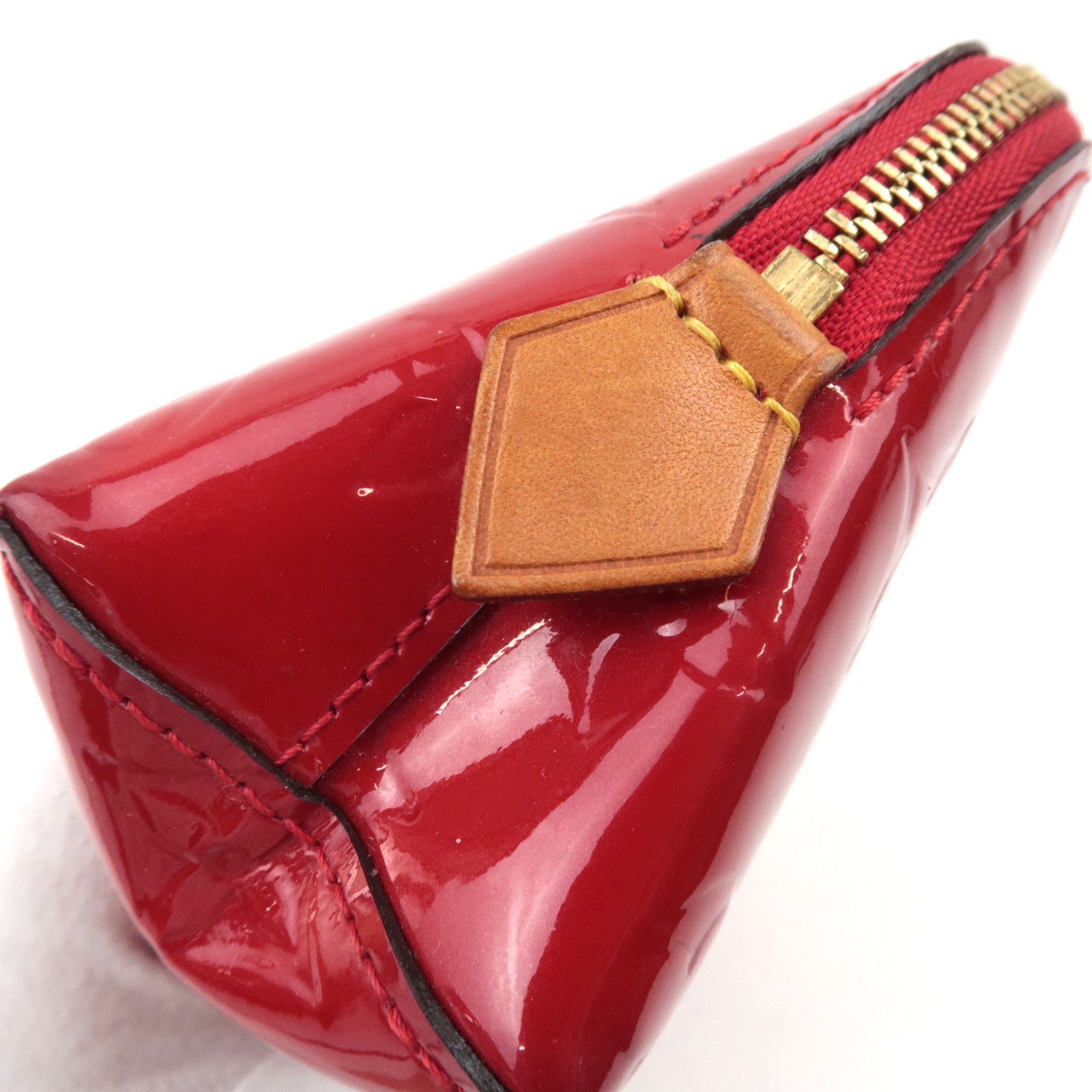 Louis Vuitton Monogram Vernis Pochette Cosmetisch Etui Pomme D'Amour M91496 SR3165