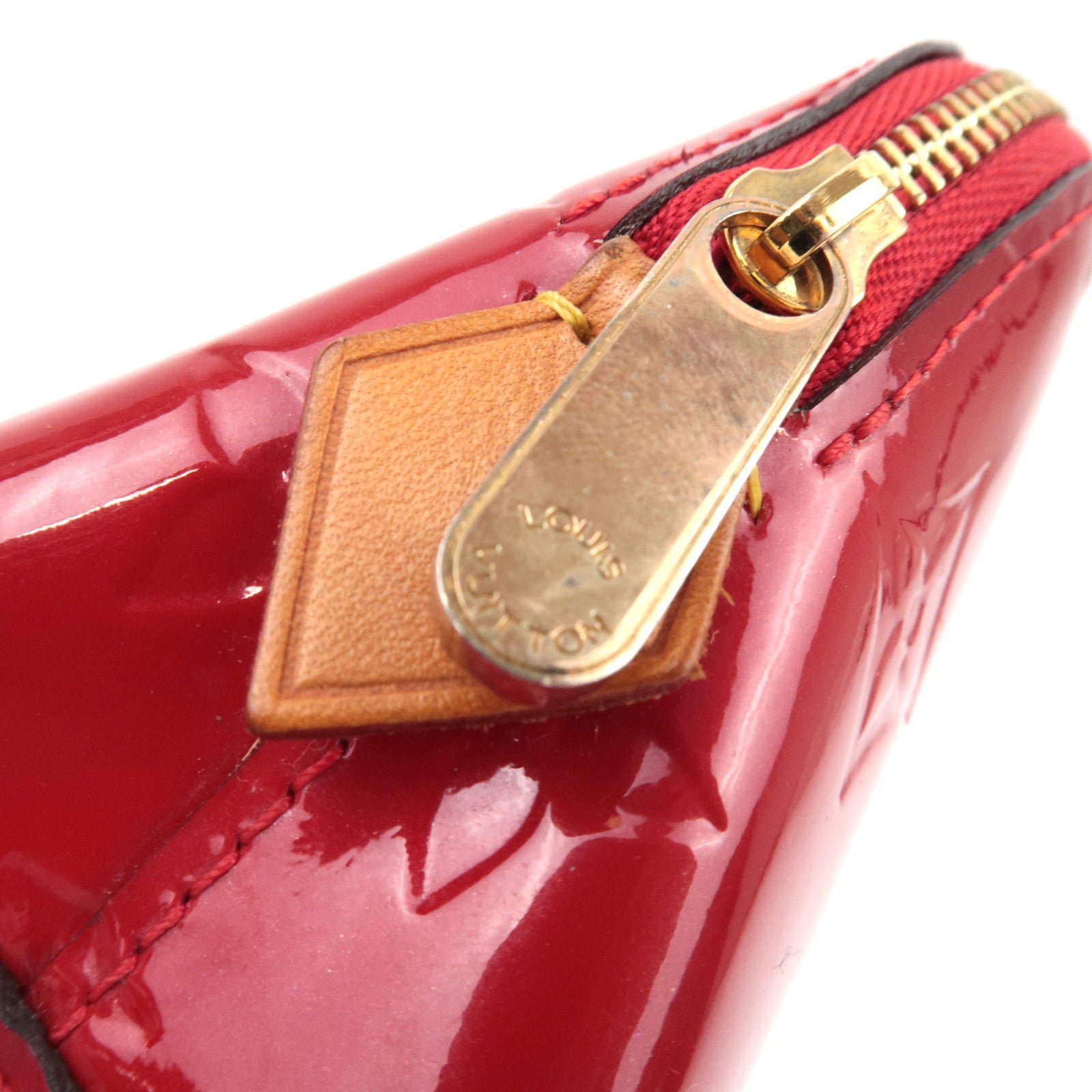 Louis Vuitton Monogram Vernis Pochette Cosmetisch Etui Pomme D'Amour M91496 SR3165