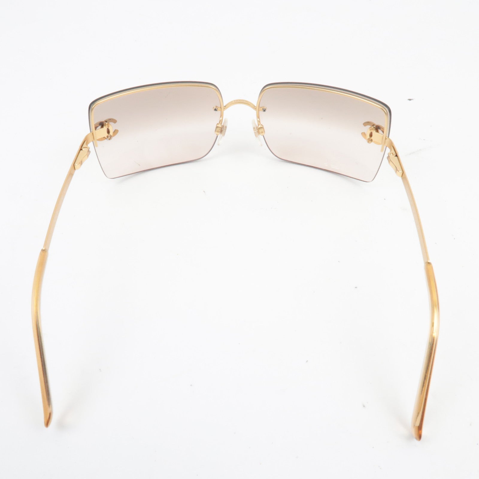 CHANEL Cocomark Rhinestone Sunglasses 4092-B 62□15 *Box, case, dust bag