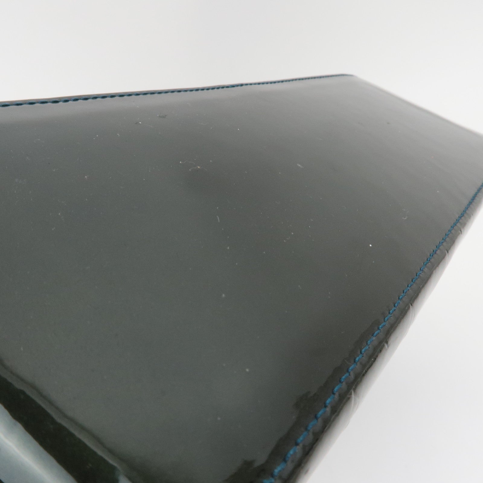 Louis Vuitton Monogram Vernis Wilshire PM Handtas Blauw Nuit M93684