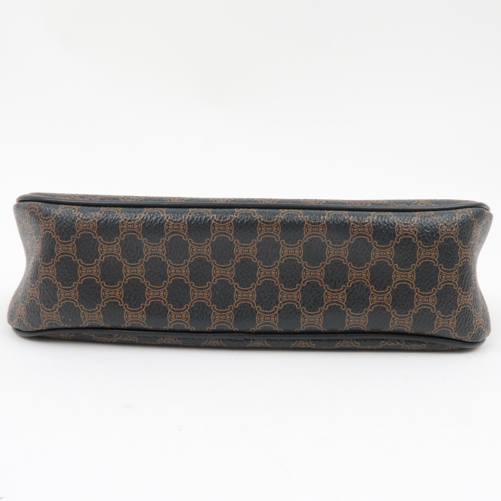 CELINE Macadam Handbag Accessory Pouch PVC Leather Black