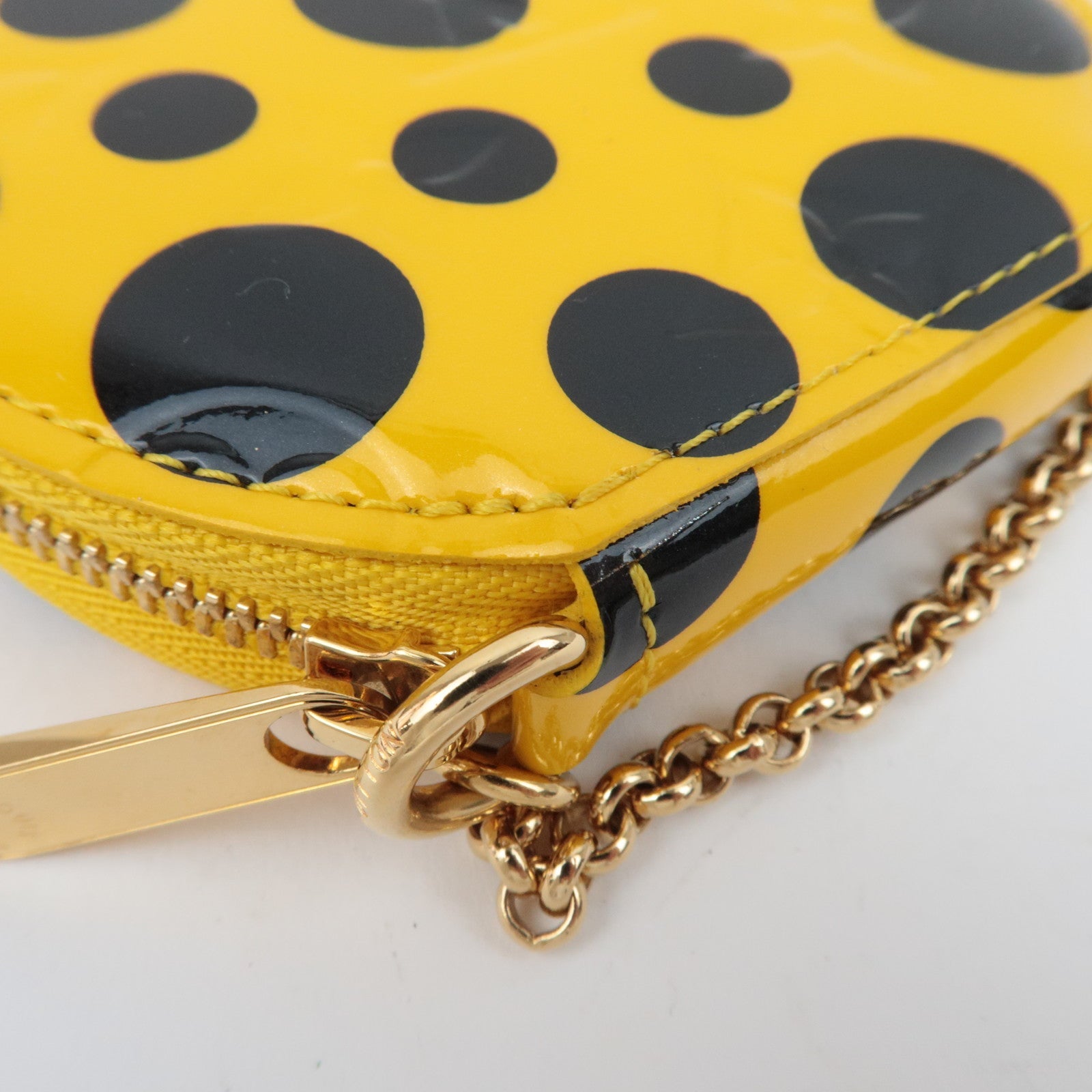 Louis Vuitton Vernis Yayoi Kusama Infinity Dot Porte Monnaie Chapeau Munt M91569 TS1172 *Doos, Stofzak