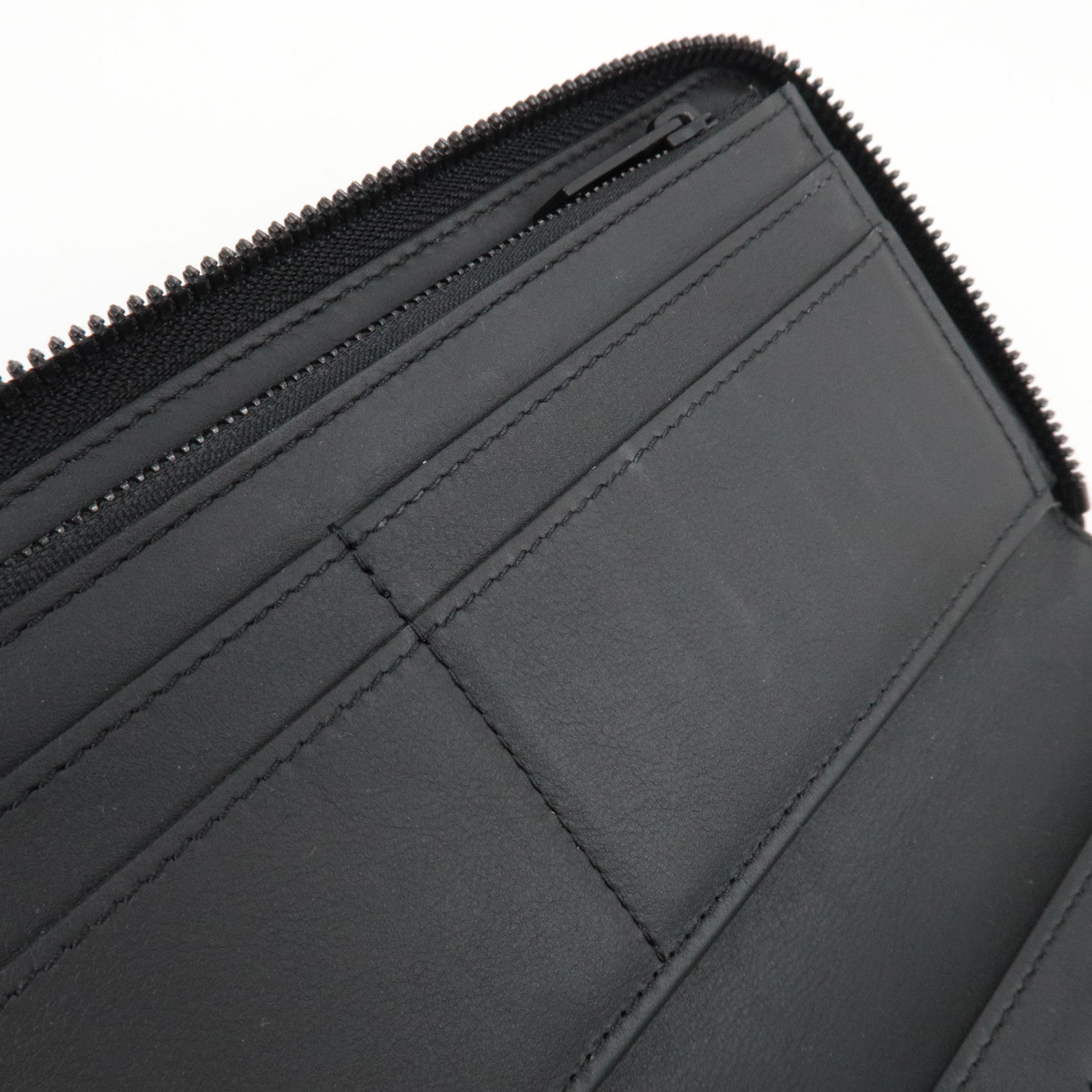 Louis Vuitton Aerogram Zippy Wallet Vertical Round Zipper Long Wallet Noir M81743 RFID *Box, Dust bag