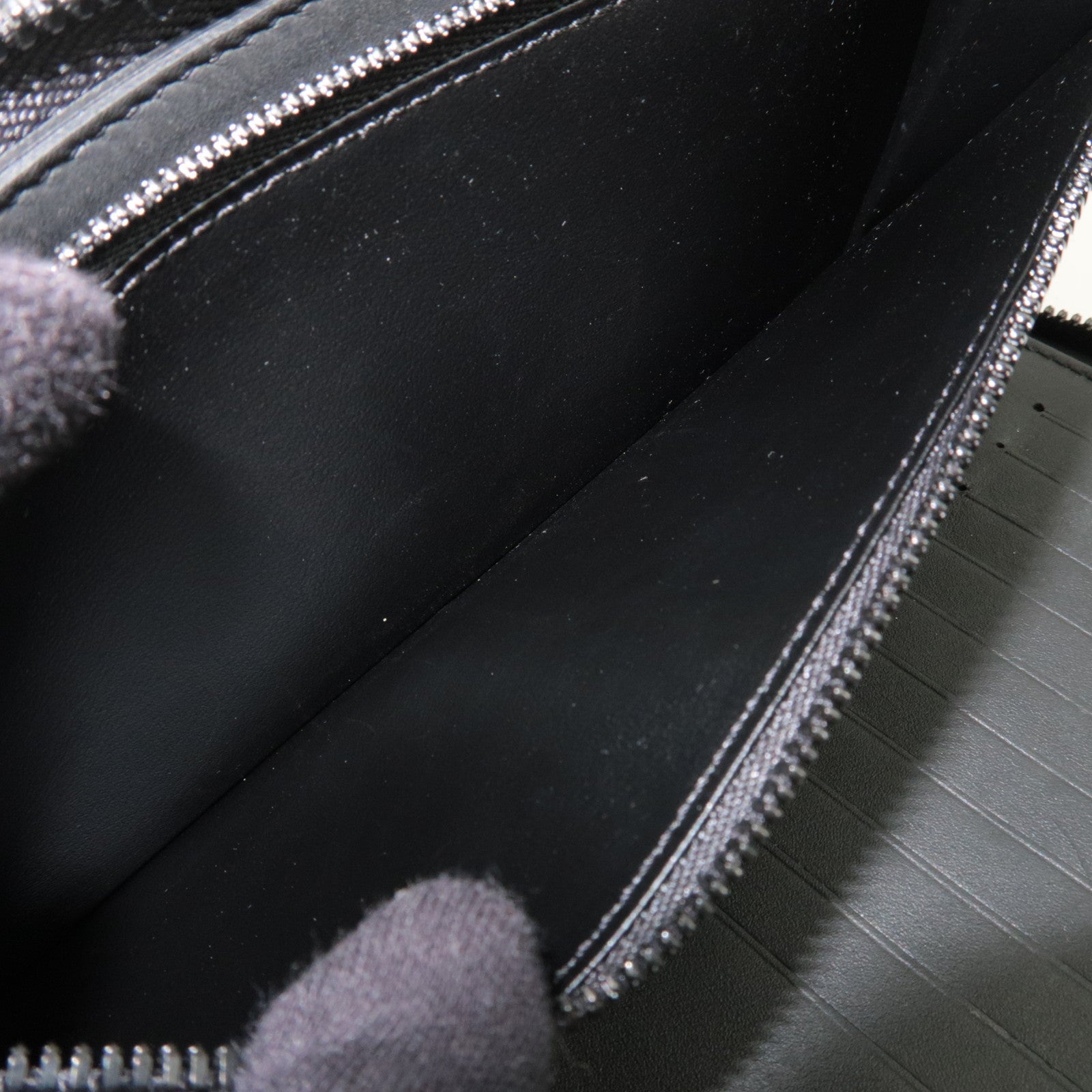 Louis Vuitton Aerogram Zippy Wallet Vertical Round Zipper Long Wallet Noir M81743 RFID *Box, Dust bag