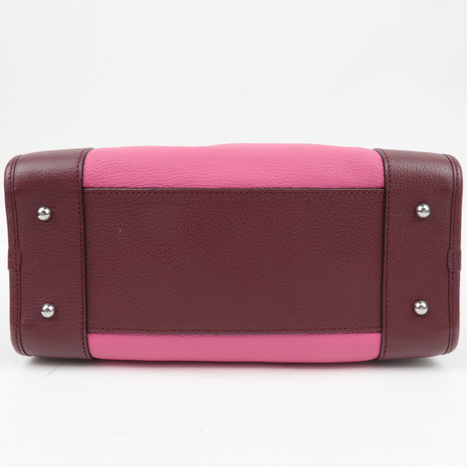 LOEWE Amazona 28 Bicolor Handbag Pink Bordeaux *Key Lock,Crochette