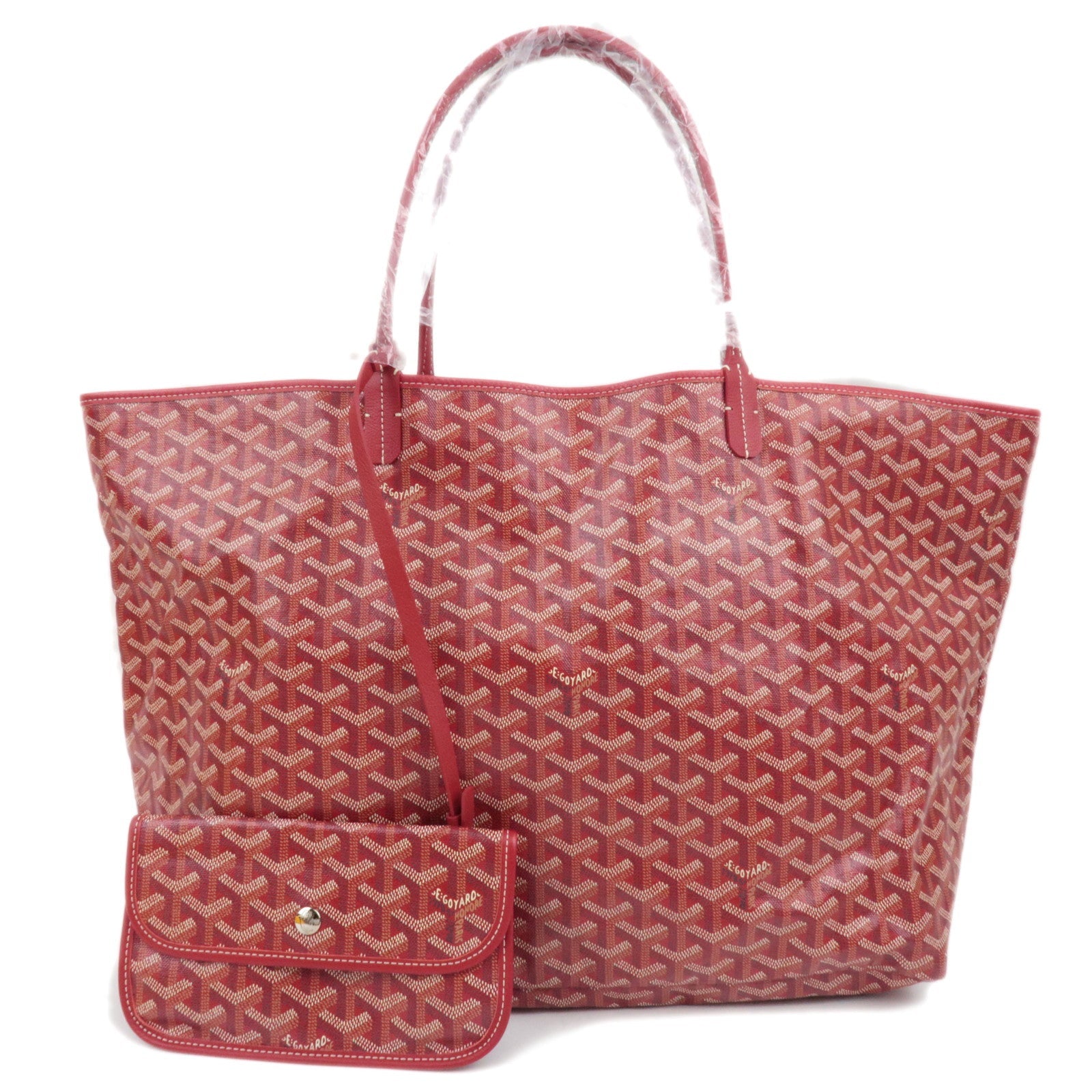 GOYARD Saint Louis GM Tote Bag PVC Leather Red *Pouch, Dust bag73270