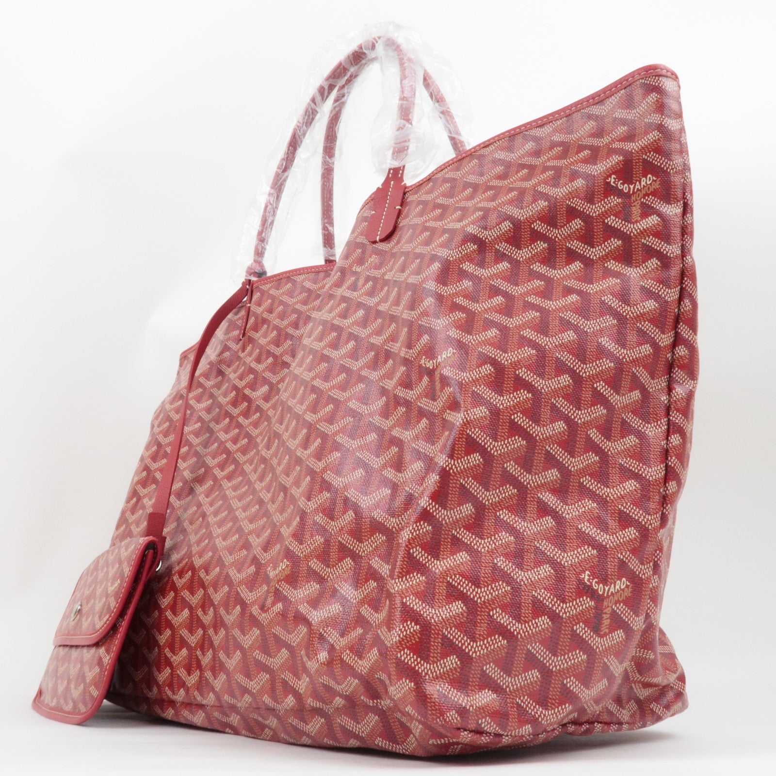 GOYARD Saint Louis GM Tote Bag PVC Leather Red *Pouch, Dust bag