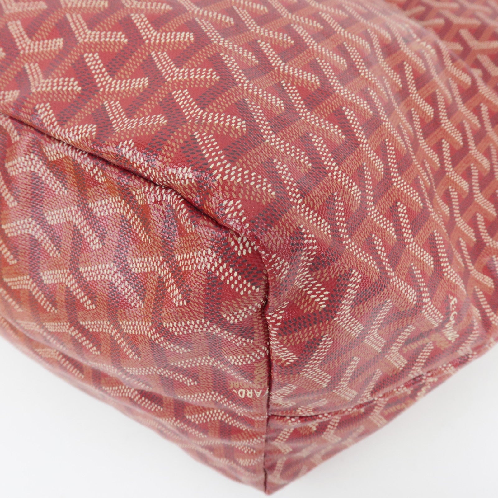 GOYARD Saint Louis GM Tote Bag PVC Leather Red *Pouch, Dust bag