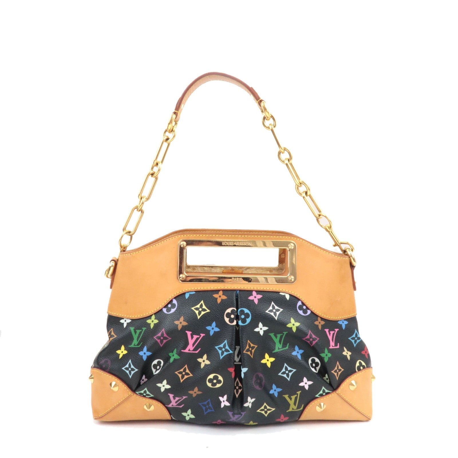 Louis Vuitton Monogram Multi Color Judy MM Hand Bag Noir M40256 MI1029 73284