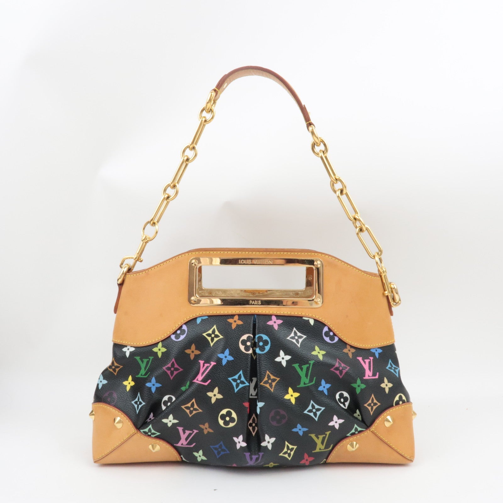 Louis Vuitton Monogram Multi Color Judy MM Hand Bag Noir M40256 MI1029