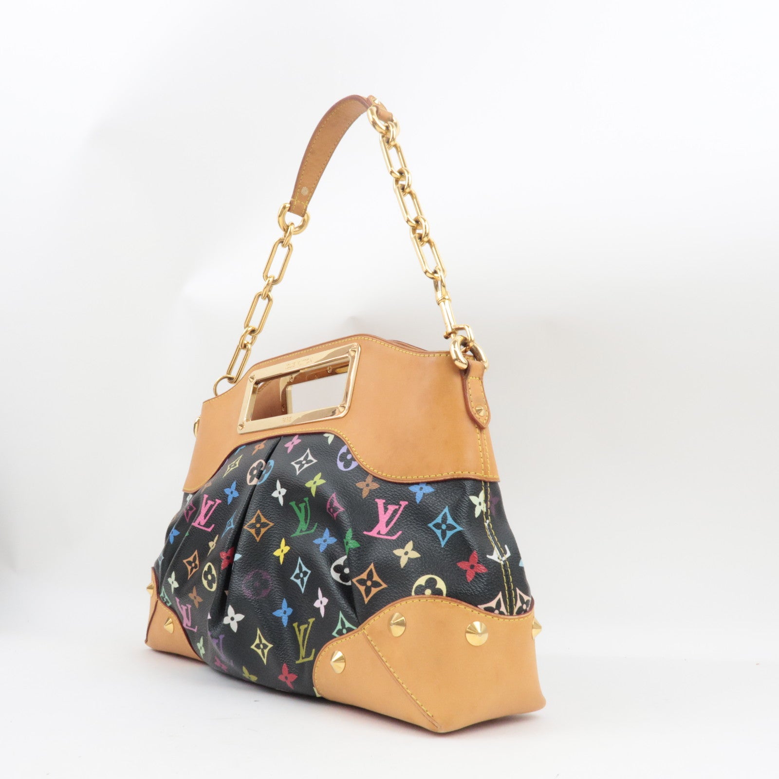 Louis Vuitton Monogram Multi Color Judy MM Hand Bag Noir M40256 MI1029