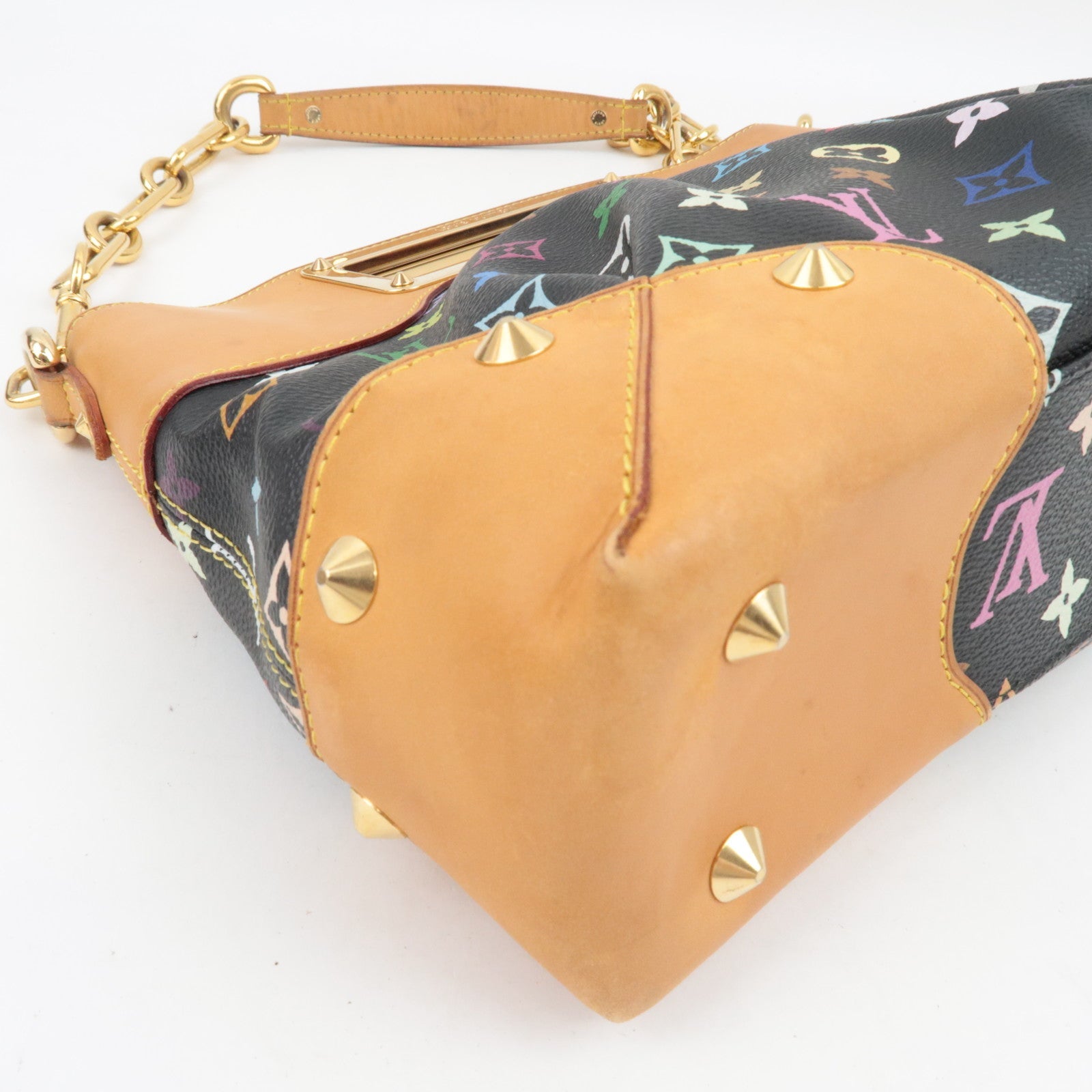 Louis Vuitton Monogram Multi Color Judy MM Hand Bag Noir M40256 MI1029