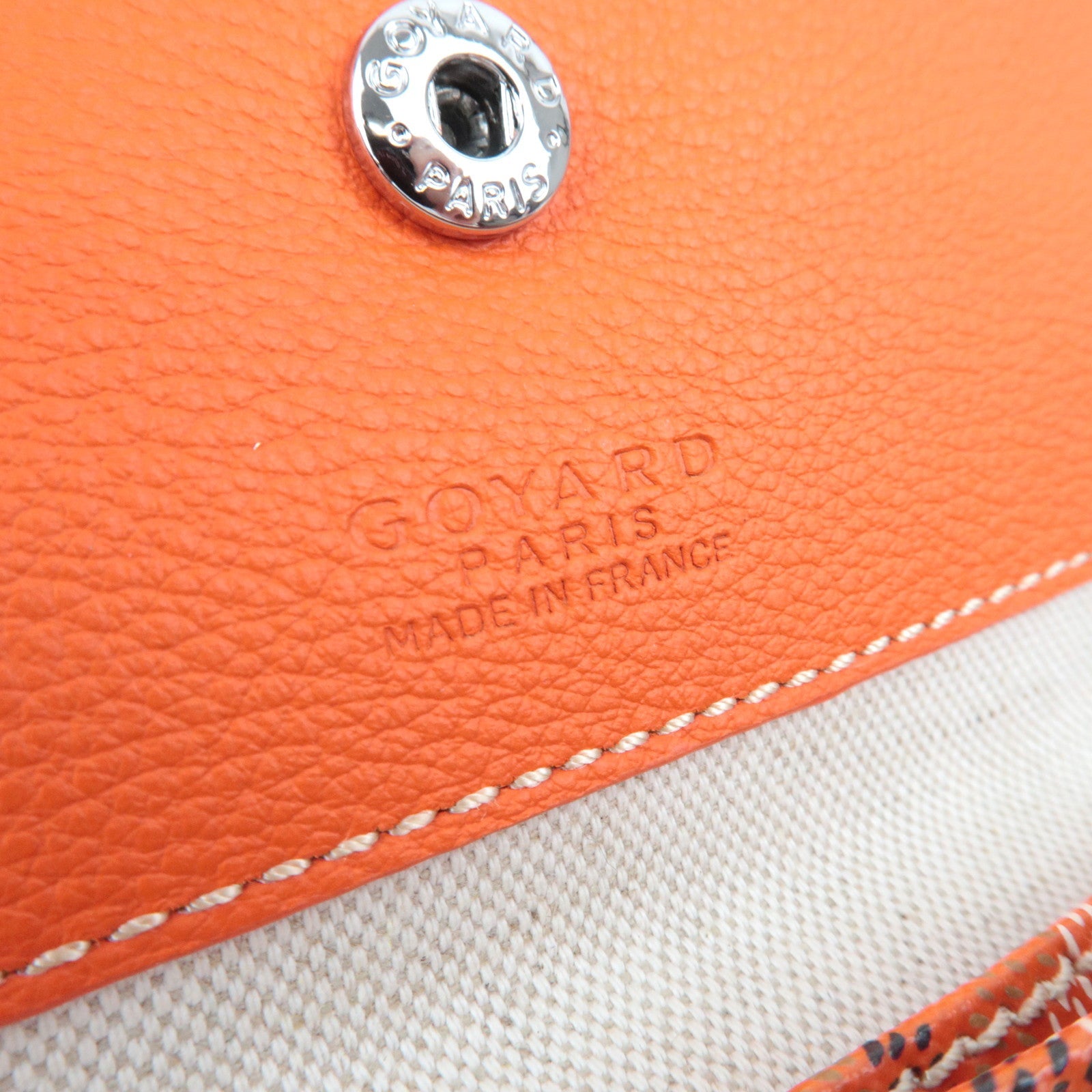 Goyard Herringbone Pouch For Saint Louis Bag PVC Leather Orange