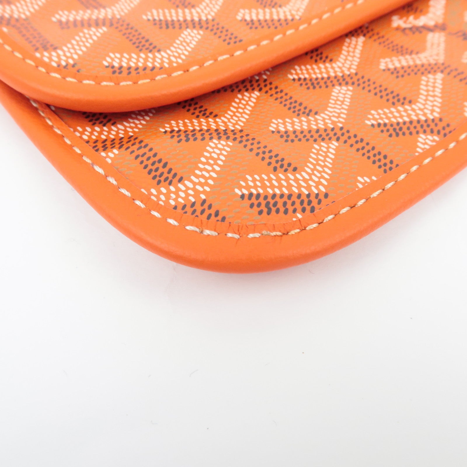 Goyard Herringbone Pouch For Saint Louis Bag PVC Leather Orange