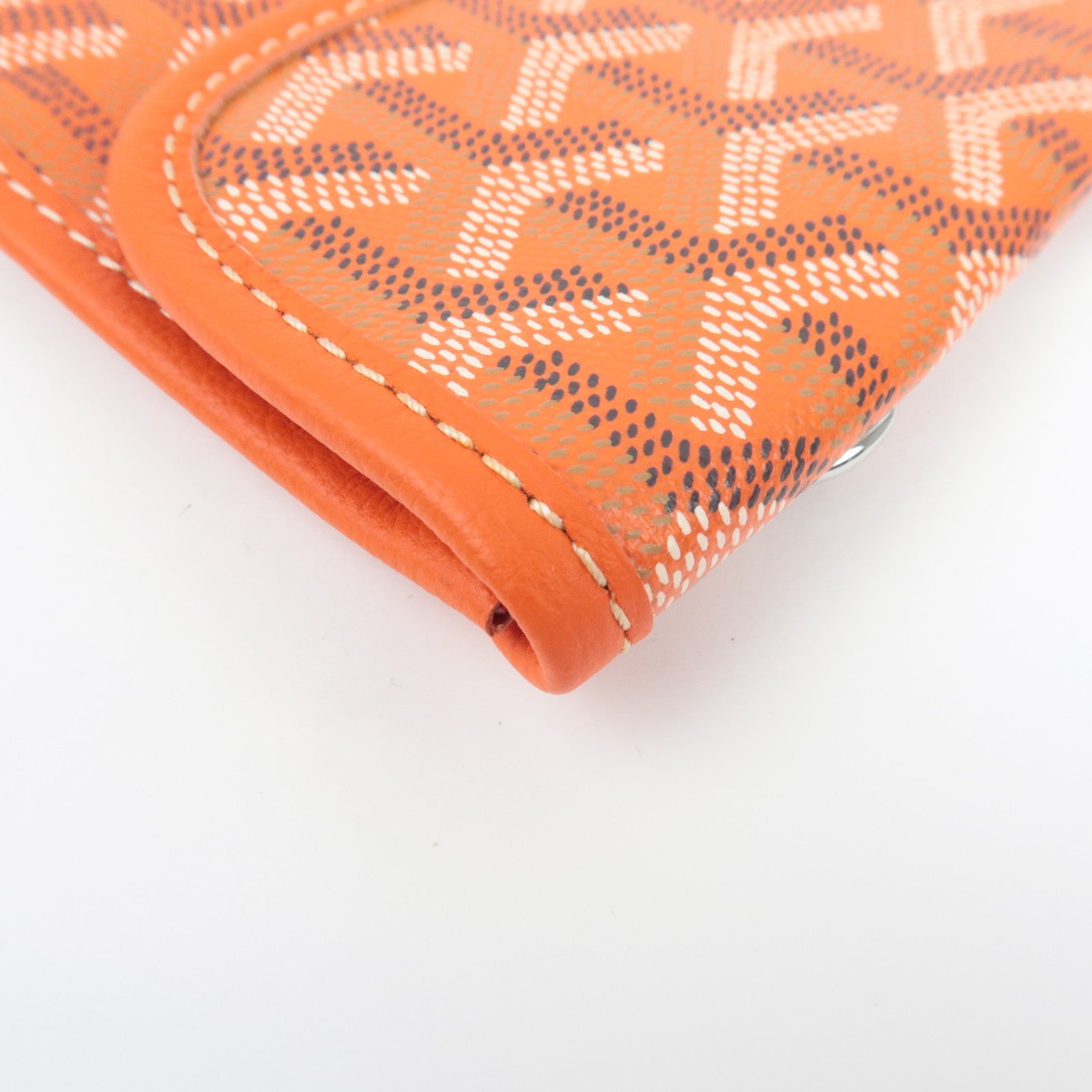Goyard Herringbone Pouch For Saint Louis Bag PVC Leather Orange