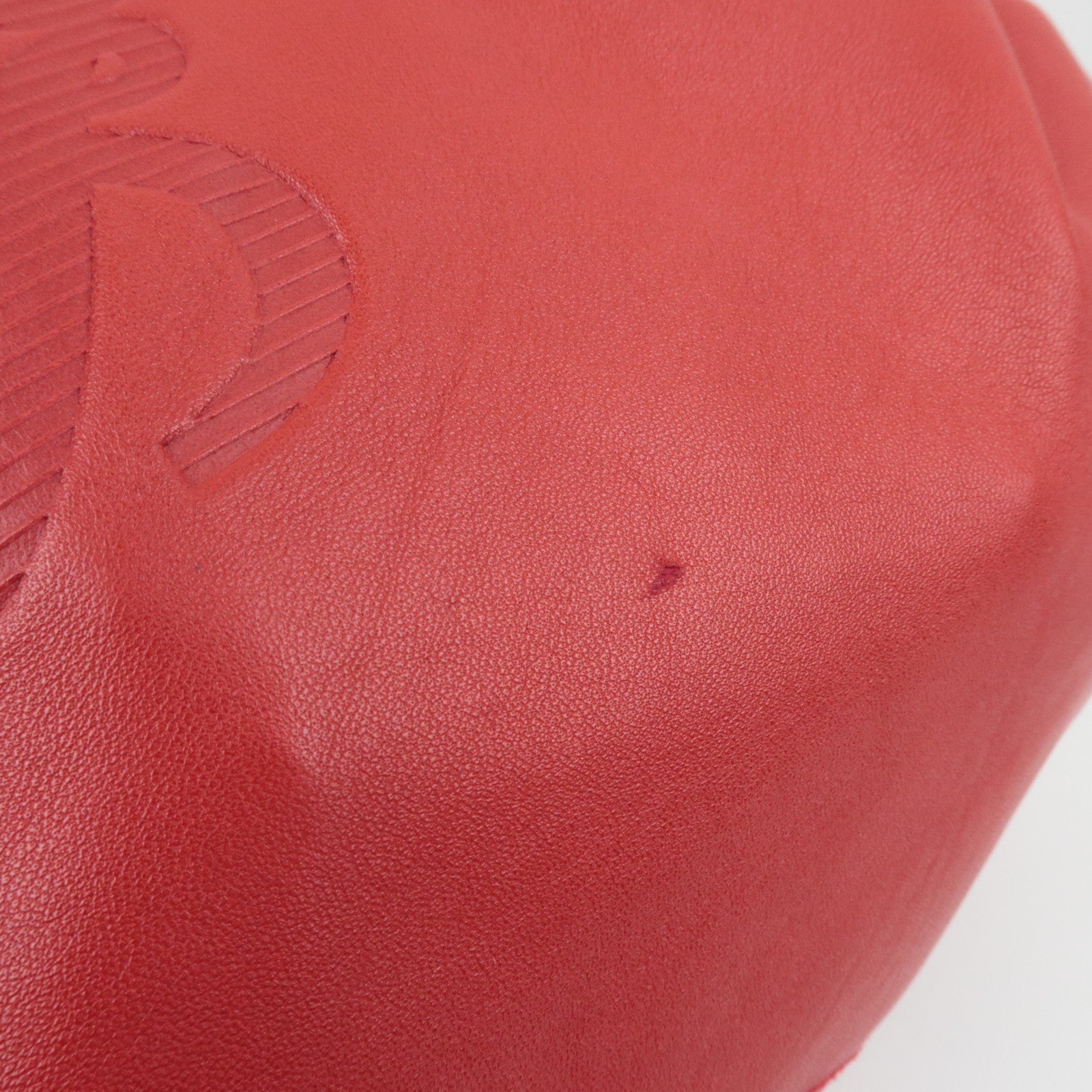 LOEWE Nappa Aire Large Handbag Leather Red *Dust bag