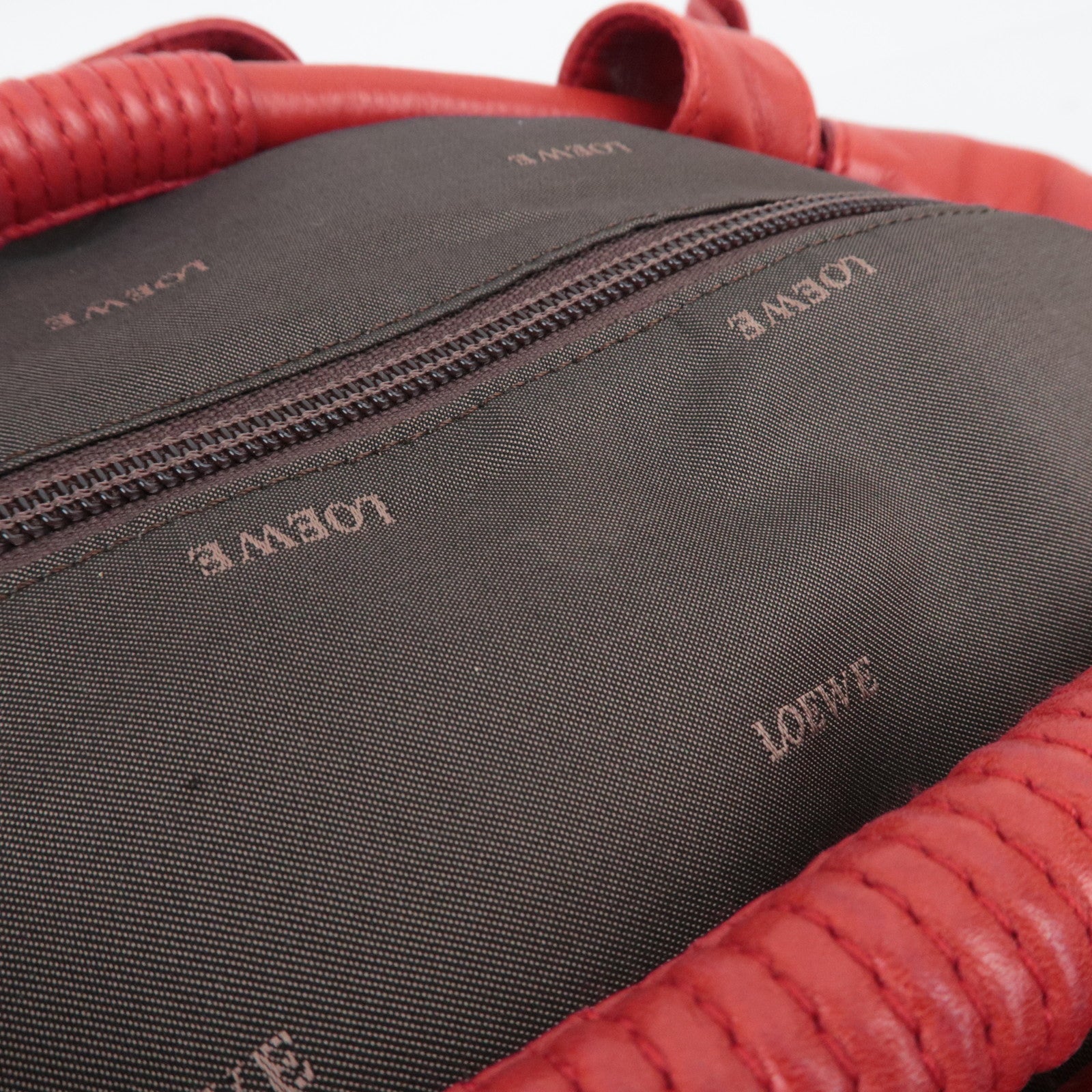 LOEWE Nappa Aire Large Handbag Leather Red *Dust bag