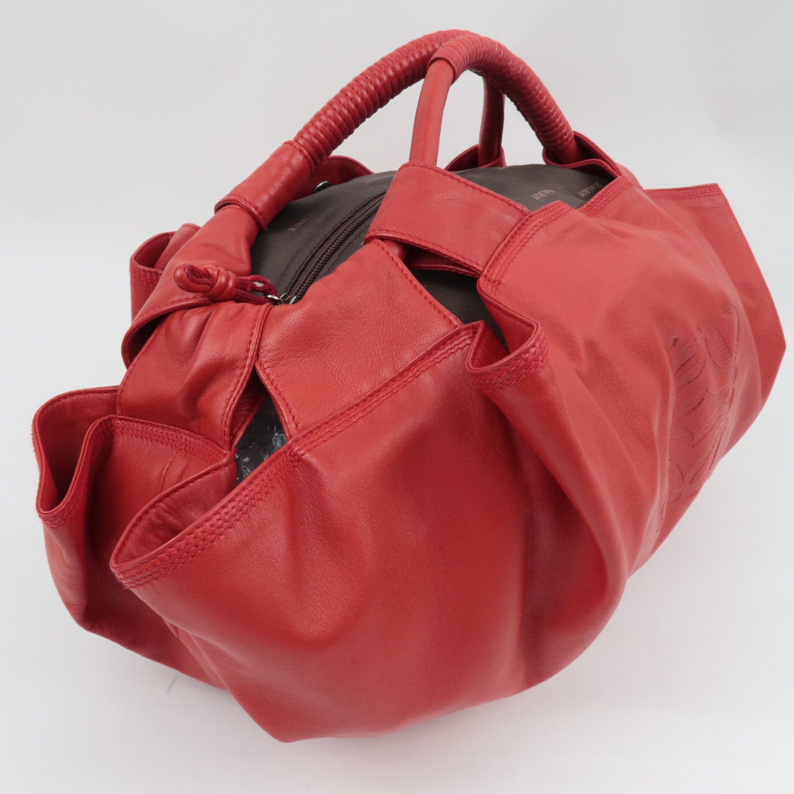 LOEWE Nappa Aire Large Handbag Leather Red *Dust bag