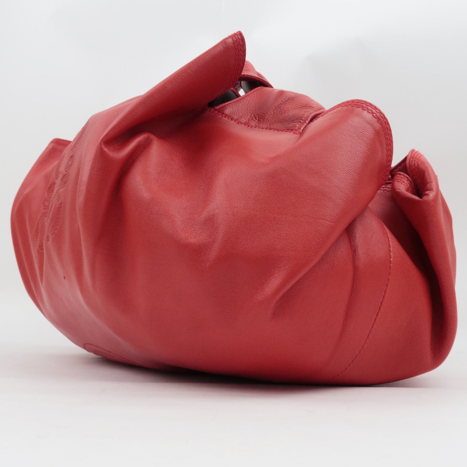 LOEWE Nappa Aire Large Handbag Leather Red *Dust bag