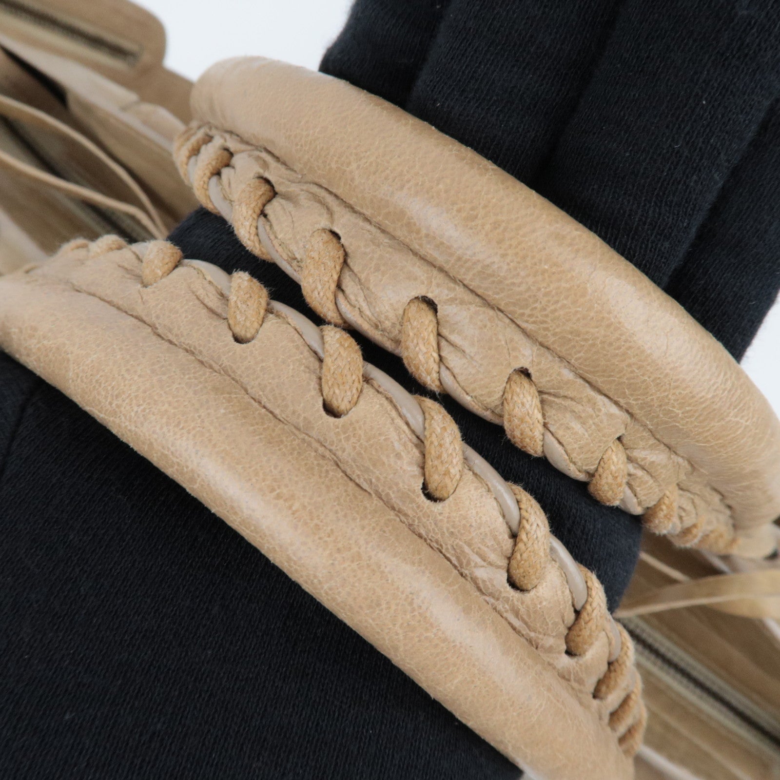 BALENCIAGA The City 2Way Handbag Leather Beige 115748 *Strap, Mirror