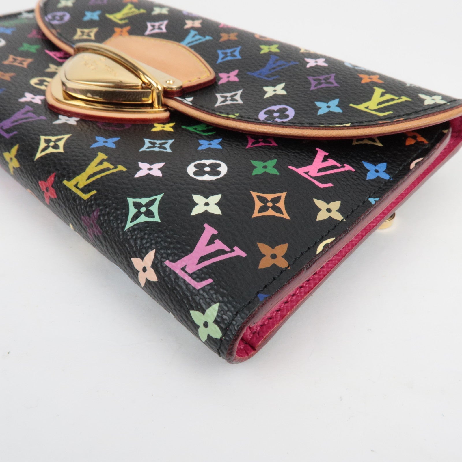 Louis Vuitton Monogram Multicolor Portefeuille Eugenie Long Wallet Noir M93738 MI2039 *Doos, Stofzak