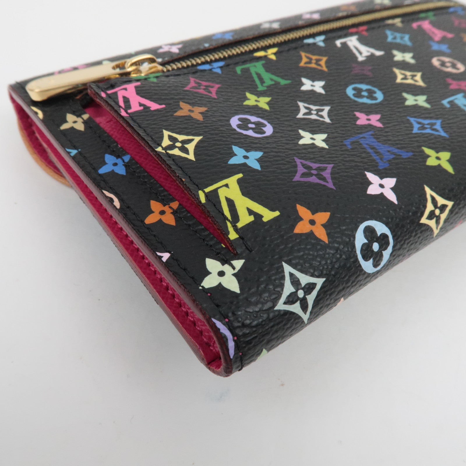 Louis Vuitton Monogram Multicolor Portefeuille Eugenie Long Wallet Noir M93738 MI2039 *Doos, Stofzak