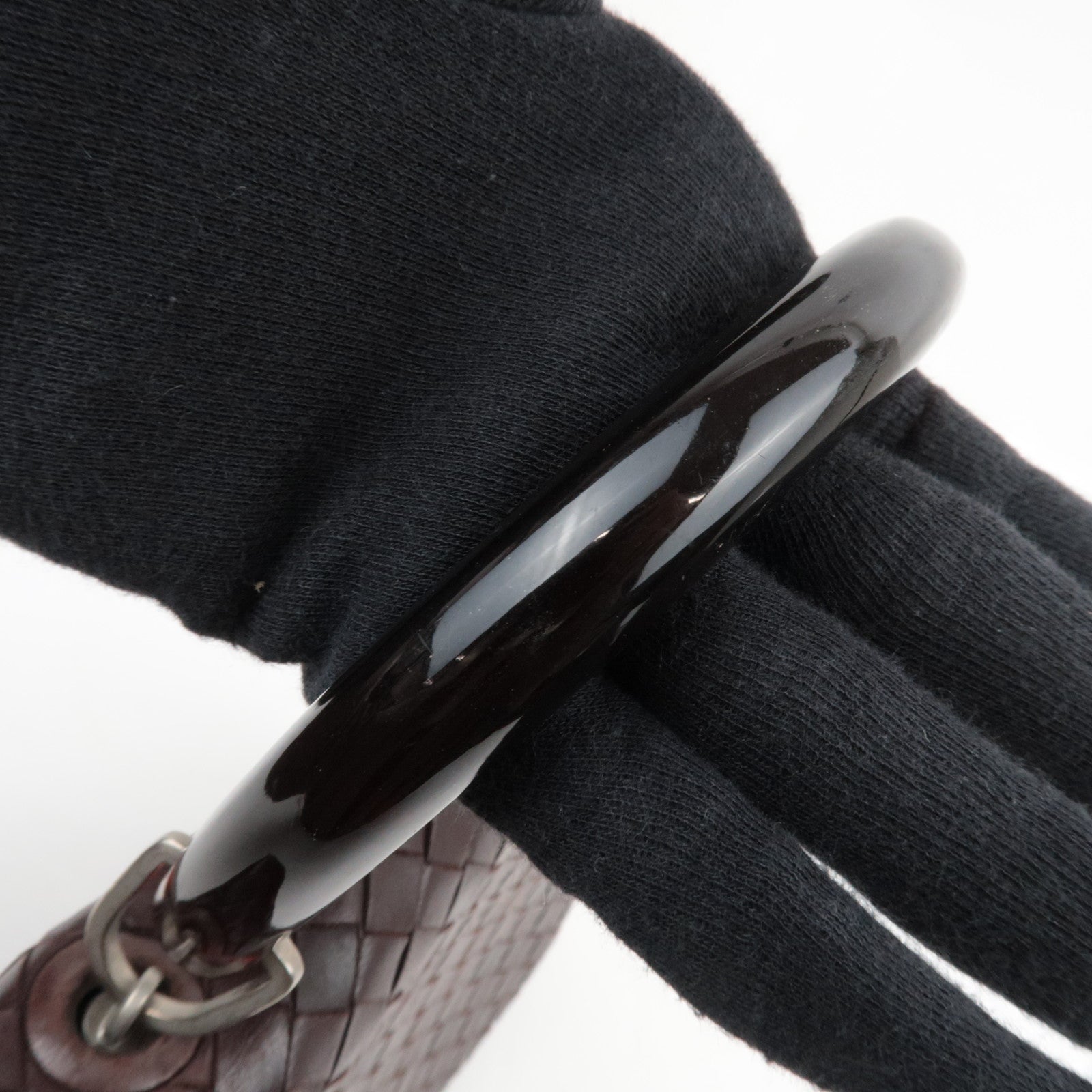 BOTTEGA VENETA Intrecciato Vintage Mini Handbag Leather Brown 971244 *Dust bag