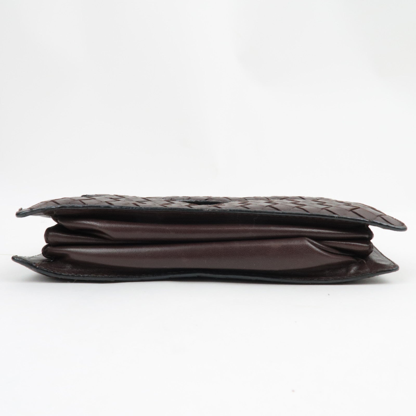 BOTTEGA VENETA Intrecciato Vintage Mini Handbag Leather Brown 971244 *Dust bag