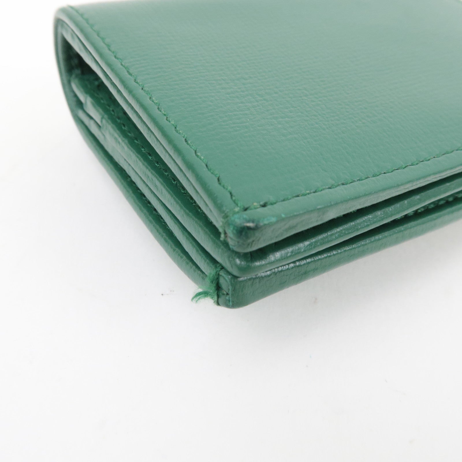 GUCCI Horsebit Bi-Fold Portemonnee Leer Groen 621887 *Doos, stofzak