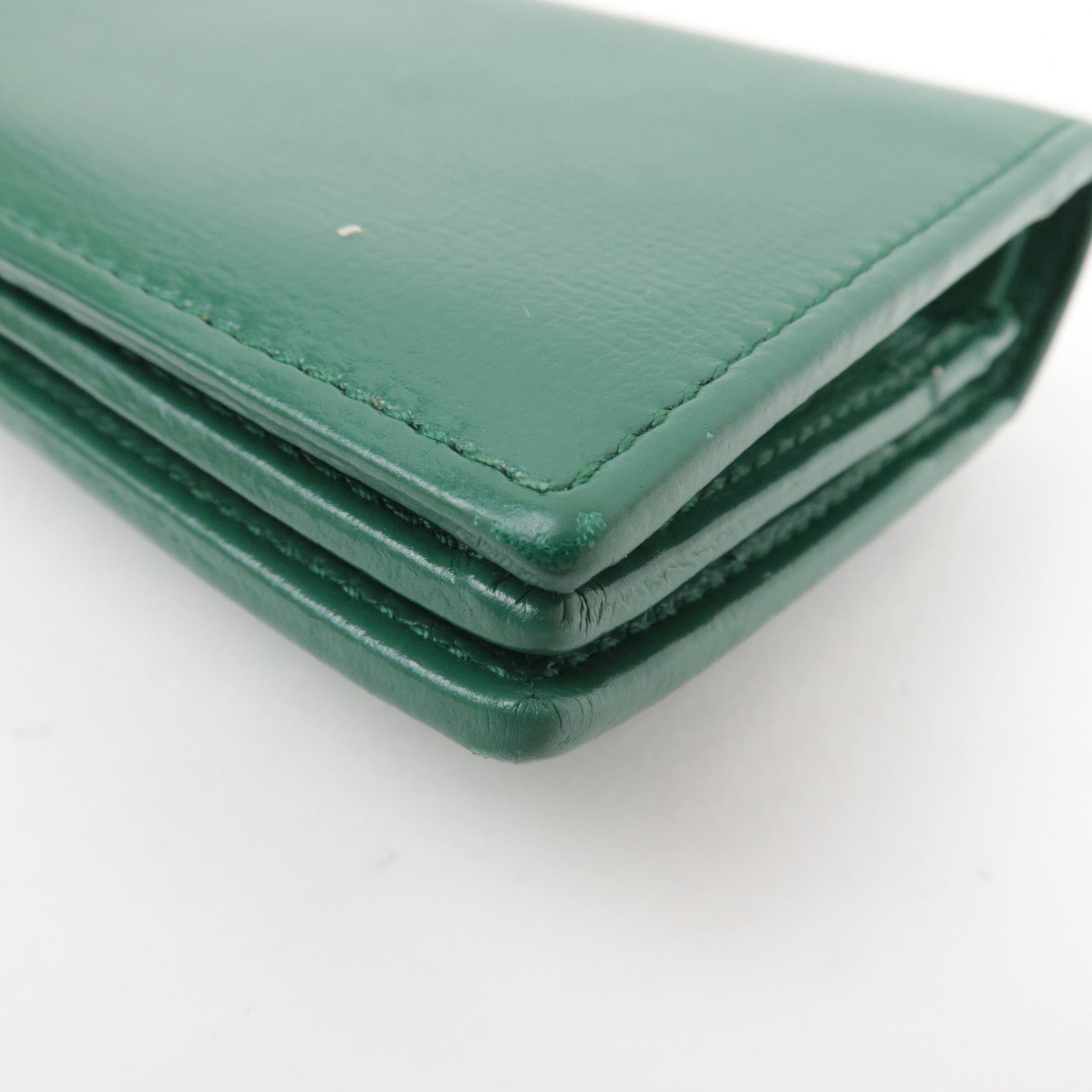 GUCCI Horsebit Bi-Fold Portemonnee Leer Groen 621887 *Doos, stofzak