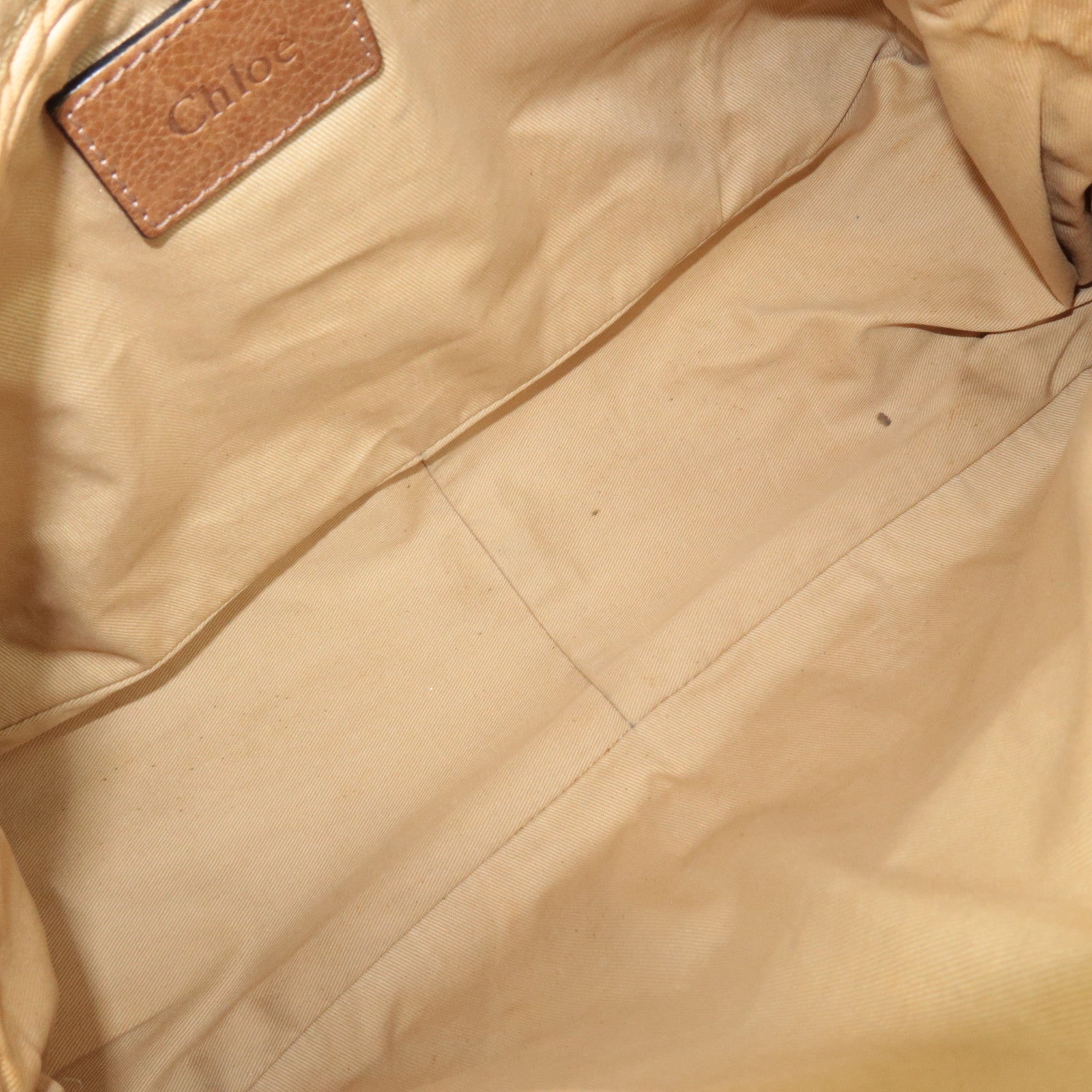 Chloe Paraty 2Way Handbag Shoulder Bag Leather Brown