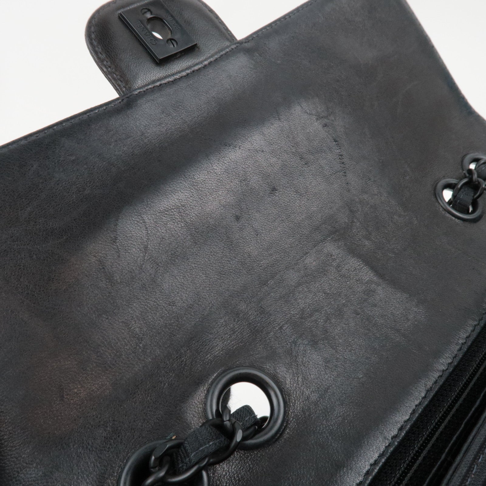 CHANEL New Travel Line Double Chain Shoulder Bag Nylon Jacquard Black *G card