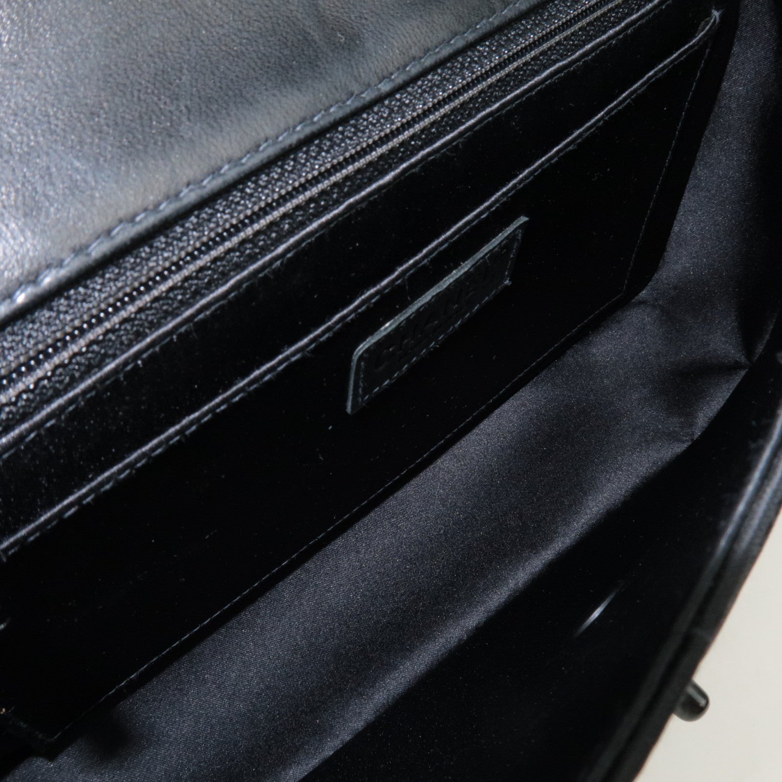 CHANEL New Travel Line Double Chain Shoulder Bag Nylon Jacquard Black *G card