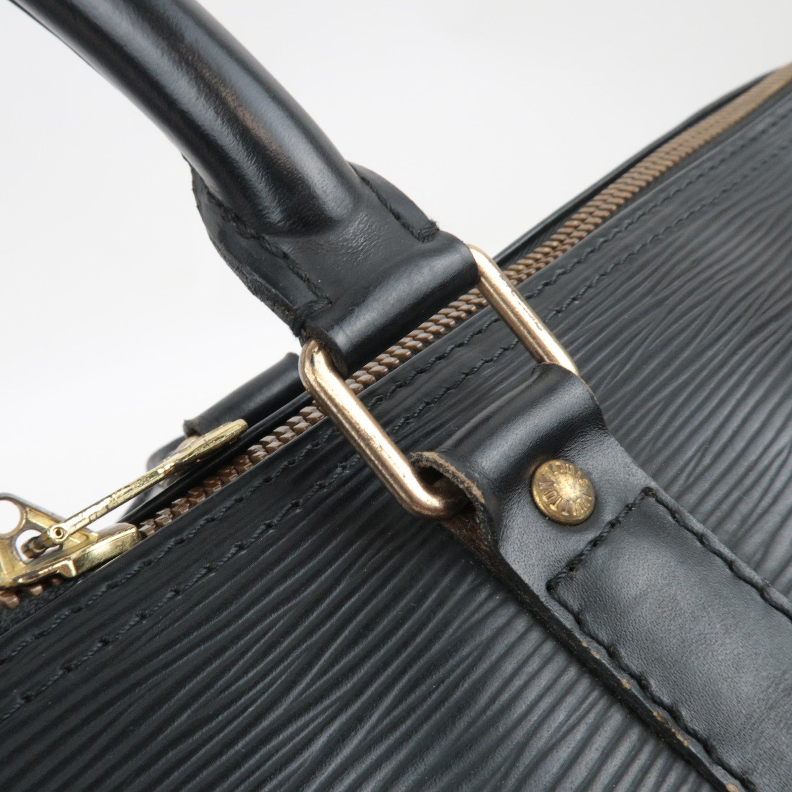 Louis Vuitton Epi Keepall 45 Travel Bag M59152 Vi0945 *Name tag, Lock, Poignet