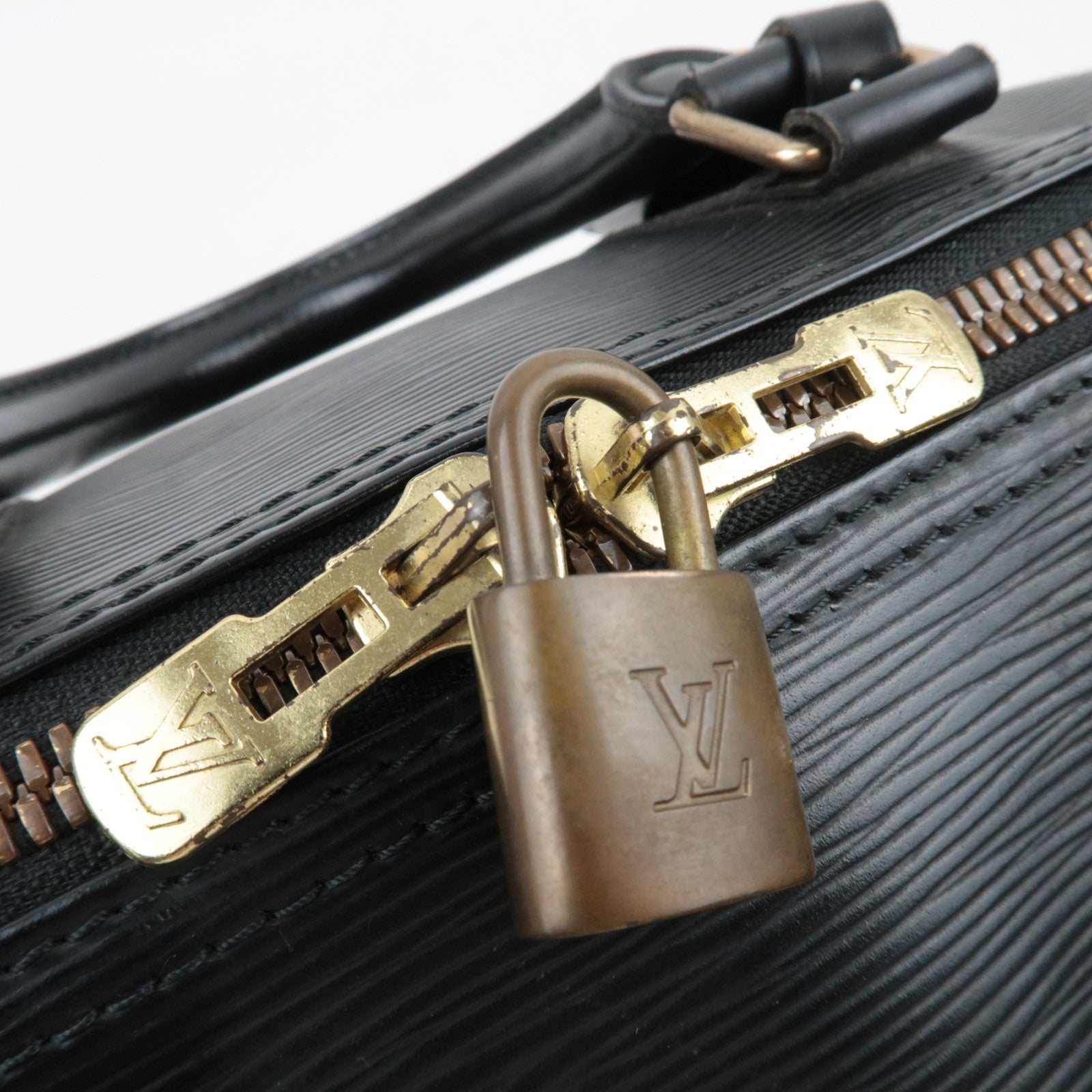 Louis Vuitton Epi Keepall 45 Travel Bag M59152 Vi0945 *Name tag, Lock, Poignet