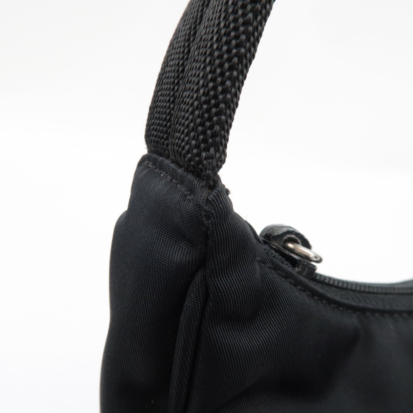 PRADA Handbag Nylon Black