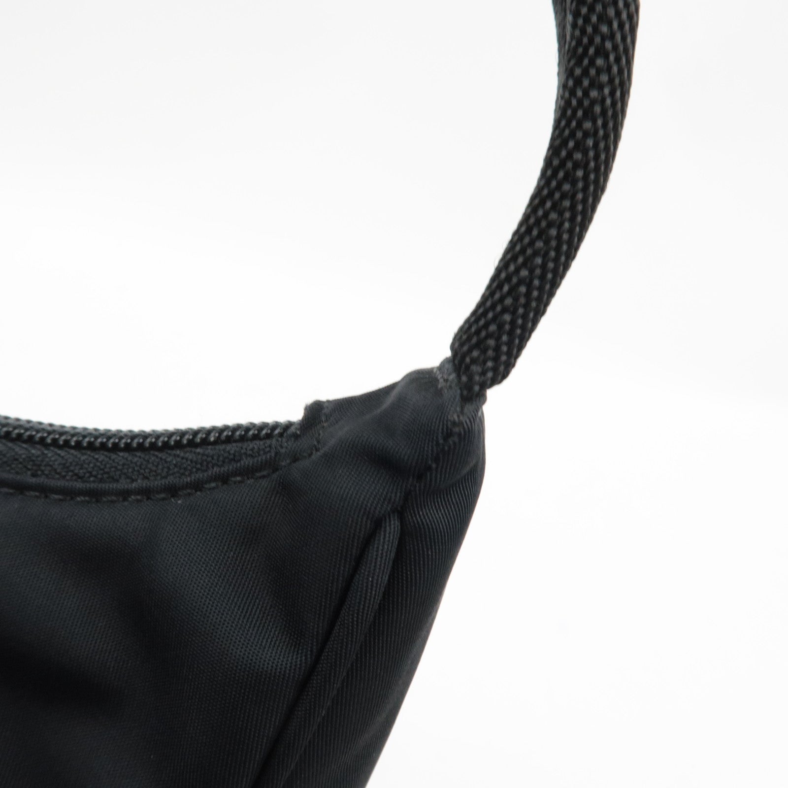 PRADA Handbag Nylon Black