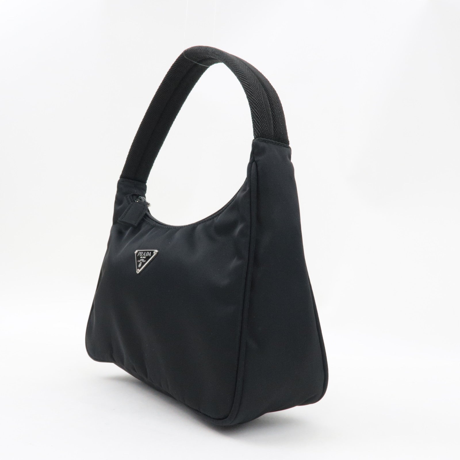 PRADA Handbag Nylon Black