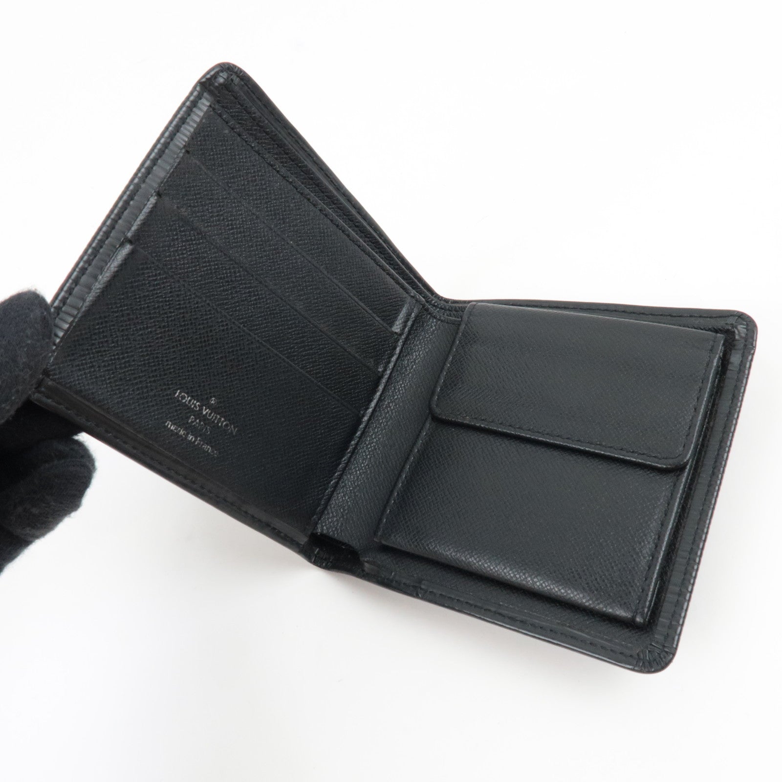 Louis Vuitton Epi Portefeuille Marco Bi Fold Wallet Noir M63652 SP0016